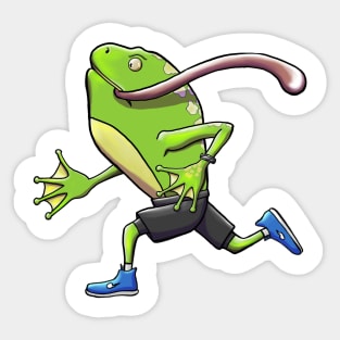 Frog Street Running Simple Sticker